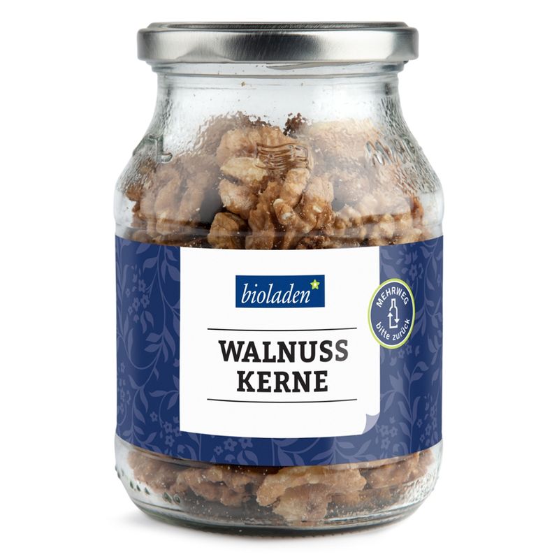 bioladen Walnusskerne, Hälften, im Pfandglas - Produktbild