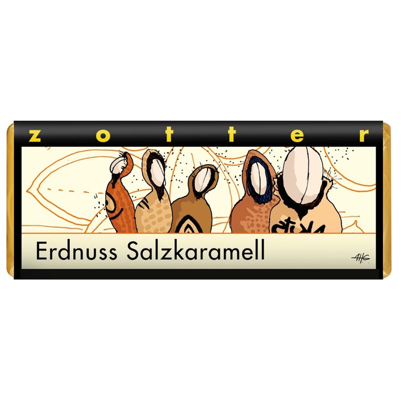 Zotter Schokolade Erdnuss Salzkaramell - Produktbild