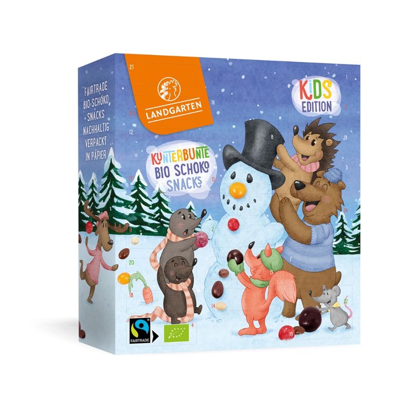 Landgarten Adventskalender Bio FT LG26 Schoko 2026 - Produktbild