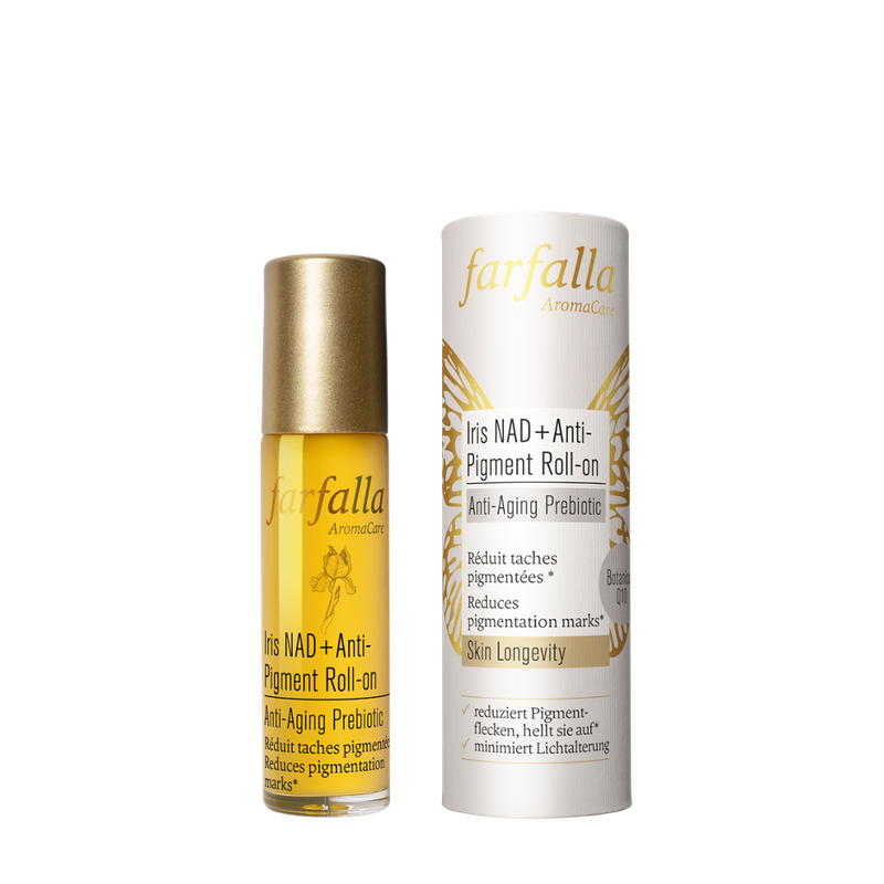 farfalla Iris NAD+ Anti-Pigment Roll-on, Anti-Aging Prebiotic, 10ml - Produktbild