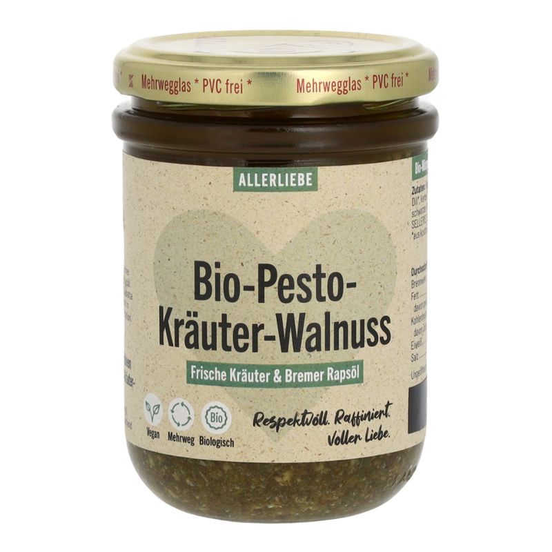 ALLERLIEBE ALLERLIEBE Bioland Kräuter-Walnuss Pesto 175g - Produktbild