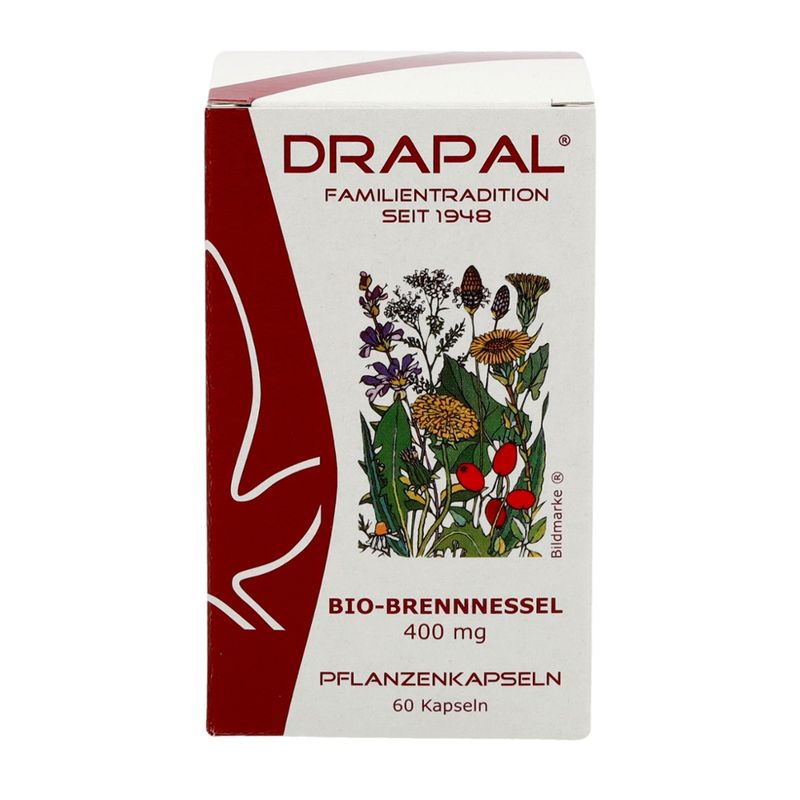 DRAPAL Bio-Brennnessel 400 mg Kapseln 60 Stück - Produktbild