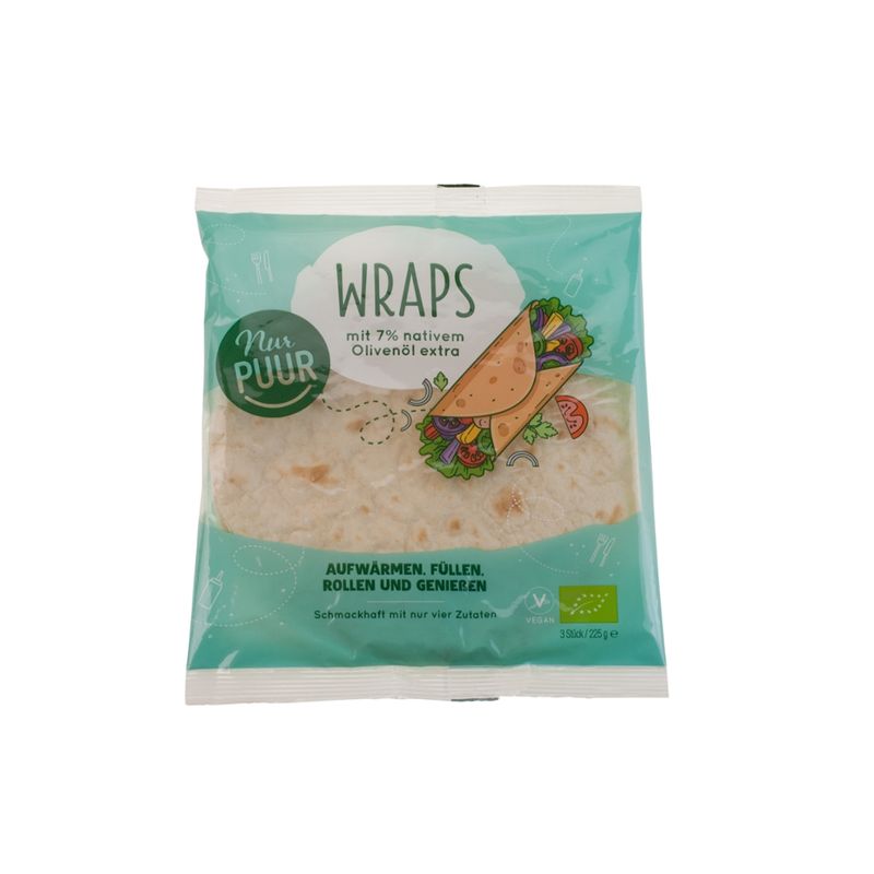 Nur Puur Wraps, 3 Stück - Produktbild