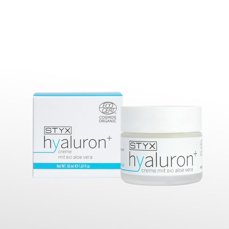 Styx Naturcosmetic Hyaluron+ creme mit bio aloe vera 50ml Cosmos org. - Produktbild