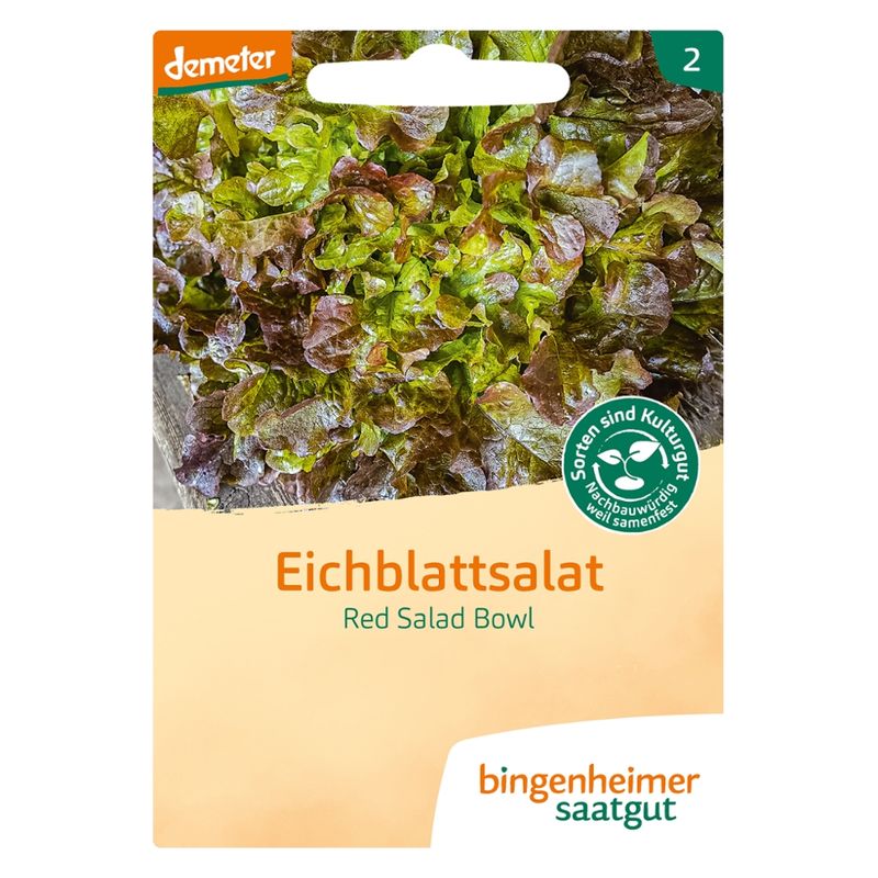Bingenheimer Saatgut Red Salad Bowl - Pflücksalat (Saatgut) - Produktbild