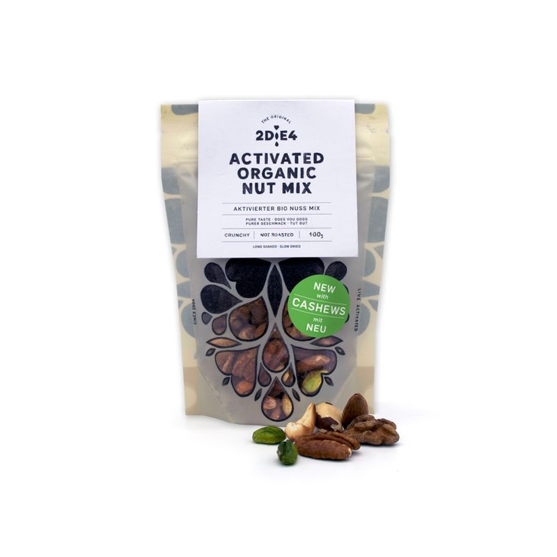 2DiE4 LIVE FOODS Aktivierter Bio Nuss Mix · 100g - Produktbild