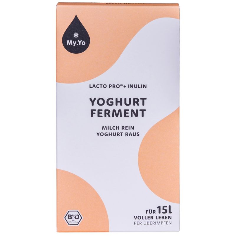 My.Yo Bio Yoghurt Ferment Lacto Pro® + Inulin, zur Herstellung von je 1L Joghurt, Inhalt: 3 Beutel à 25g - Produktbild