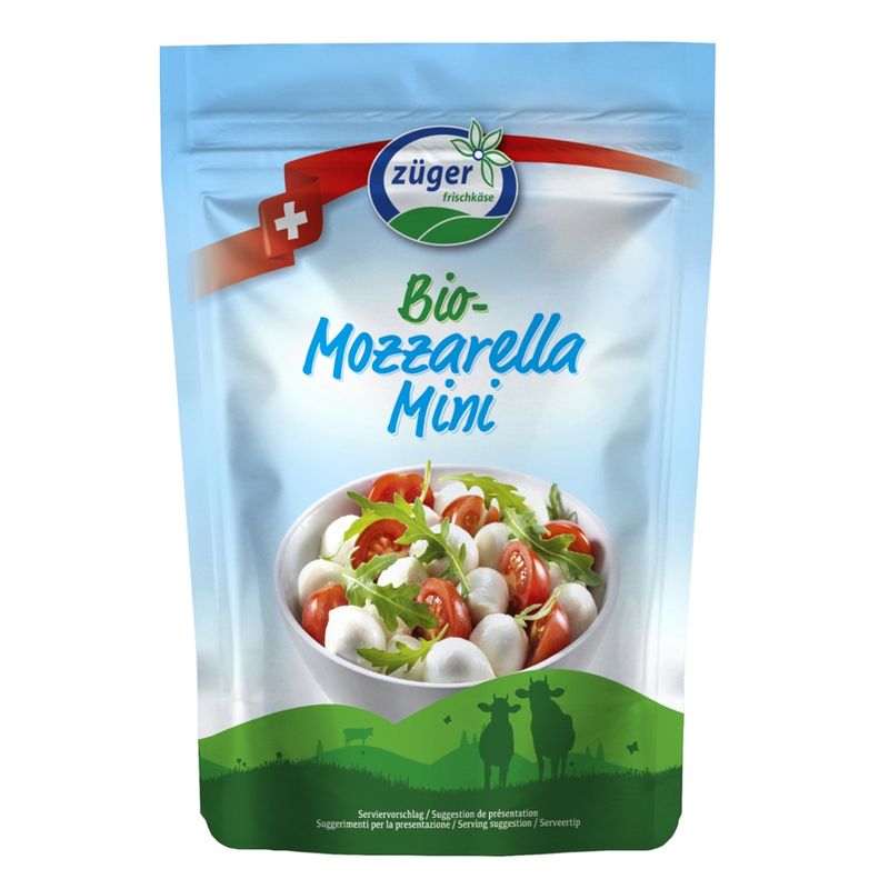 Züger Frischkäse AG Züger Bio Mozzarella Mini 150g - Produktbild