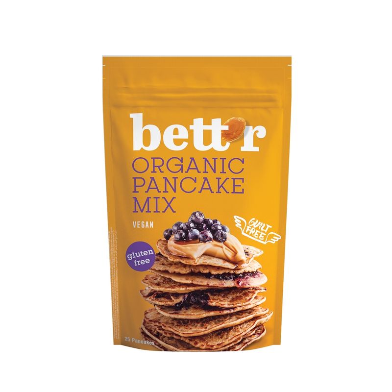 Bett'r Bio Pfannkuchen-Backmischung, glutenfrei, vegan, 400g - Produktbild