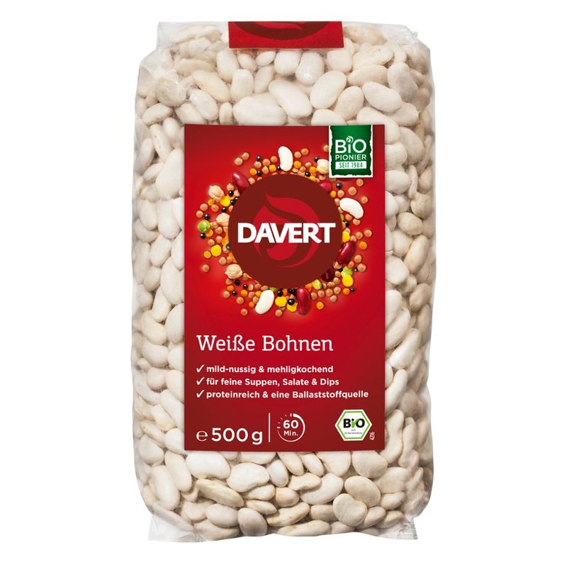 Davert Weiße Bohnen 500g - Produktbild