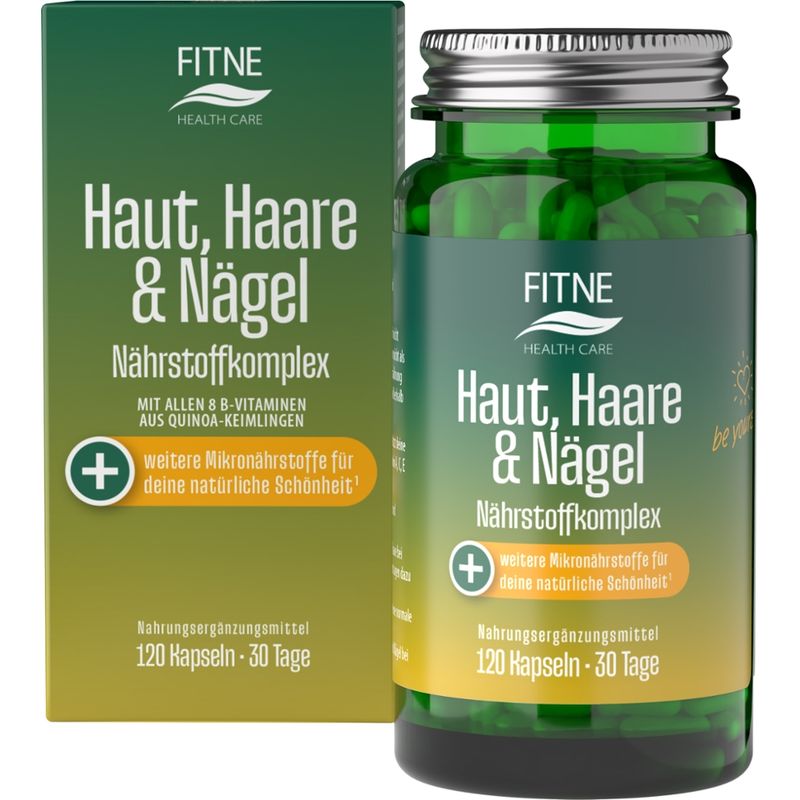 Fitne Nährstoffkomplex Haut, Haare & Nägel, 120 Kps. à 349 mg - Produktbild