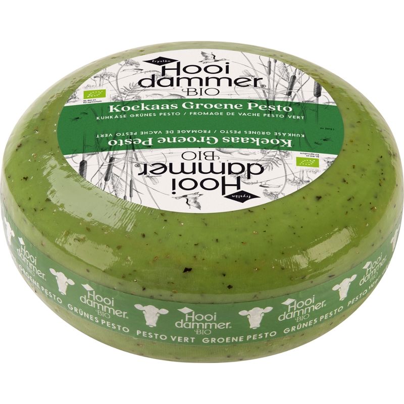Hooidammer Hooidammer Käsezubereitung aus Bio Schnittkäse Grünes Pesto Kräuter nach niederländischer Herstellungsart 4/5kg mindestens 50% Fett i. Tr. - Produktbild