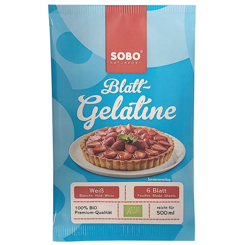 Sobo Blatt Gelatine 6-Blatt - Produktbild