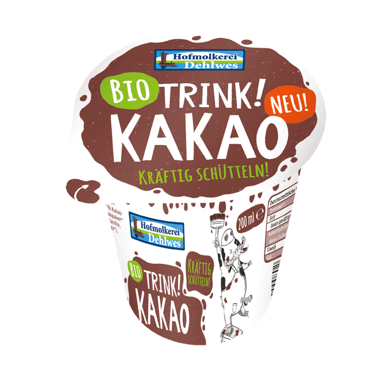 HeimatGlück BIO- Trink Kakao 200 ml 1,5% Fett - Produktbild
