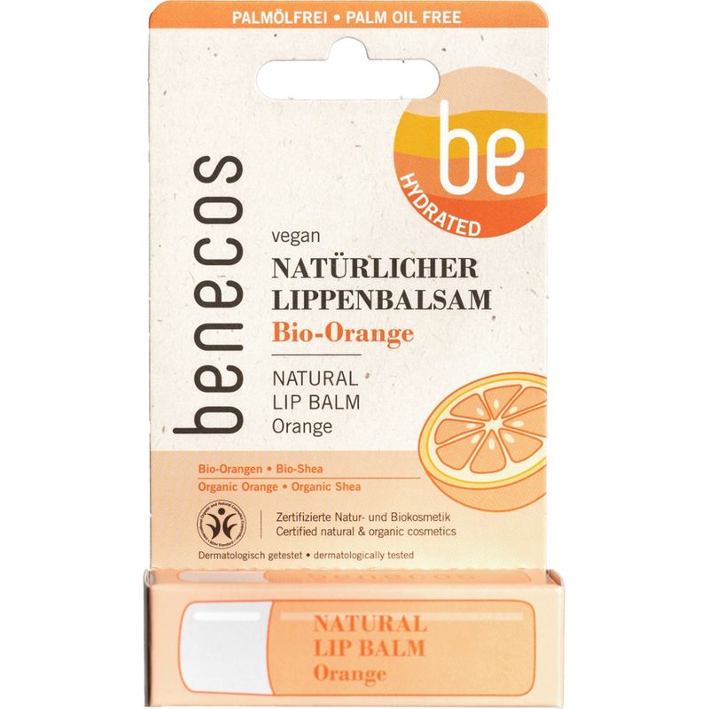 benecos benecos Natural Lip Balm Orange Blister - Produktbild