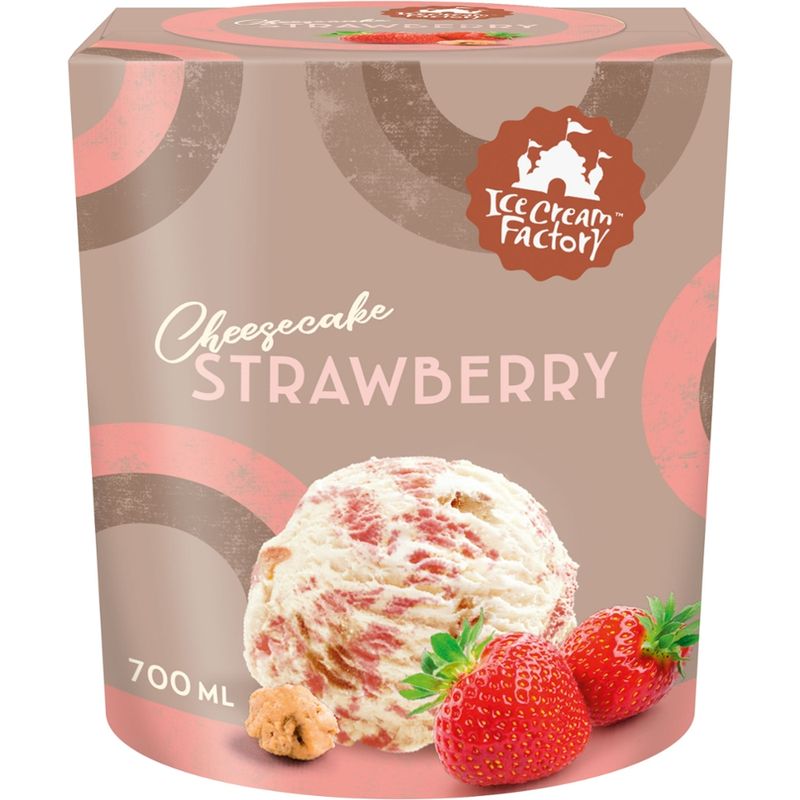 Ice Cream Factory Strawberry cheesecake icecream - Produktbild
