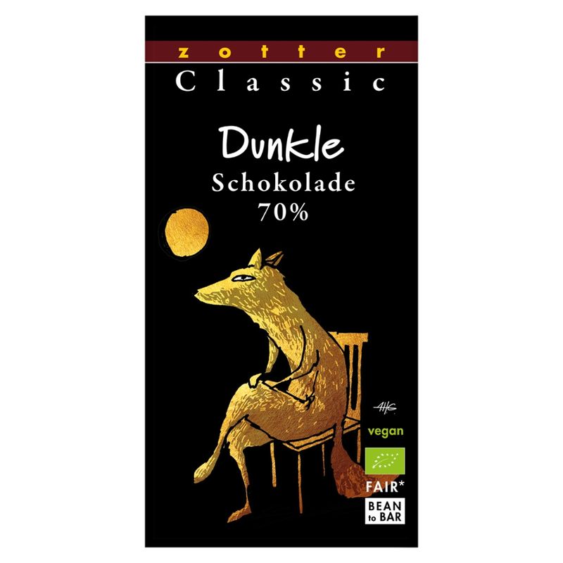 Zotter Schokolade Classic Dunkle Schokolade - Produktbild