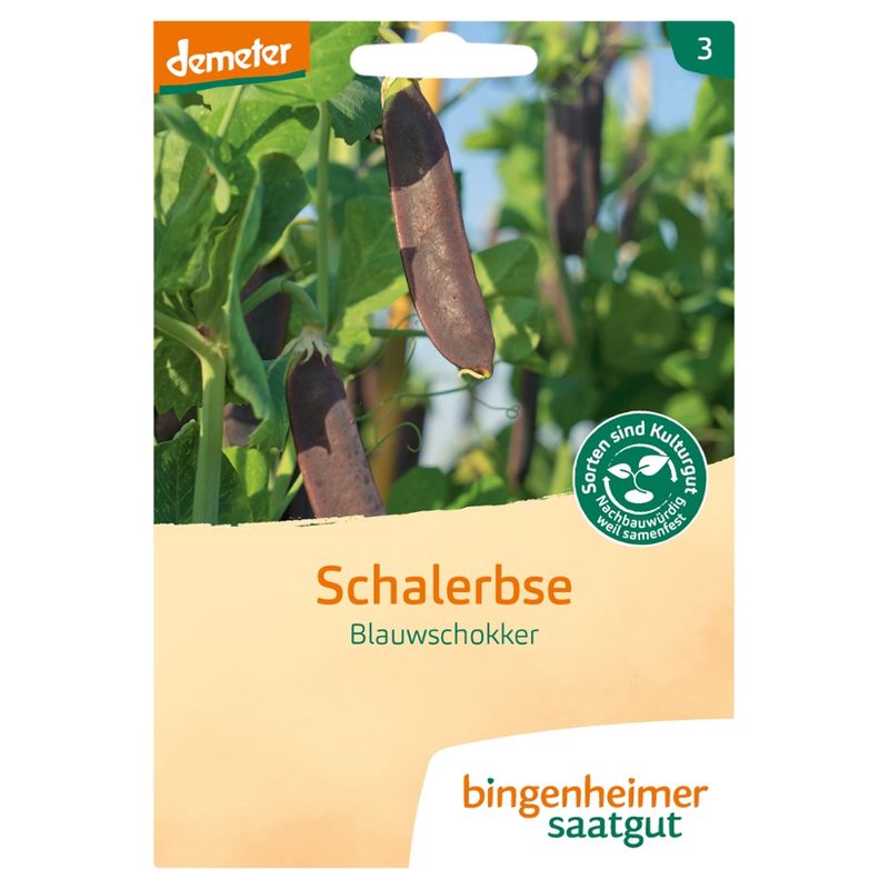 Bingenheimer Saatgut Blauwschokker - Schalerbse (Saatgut) - Produktbild