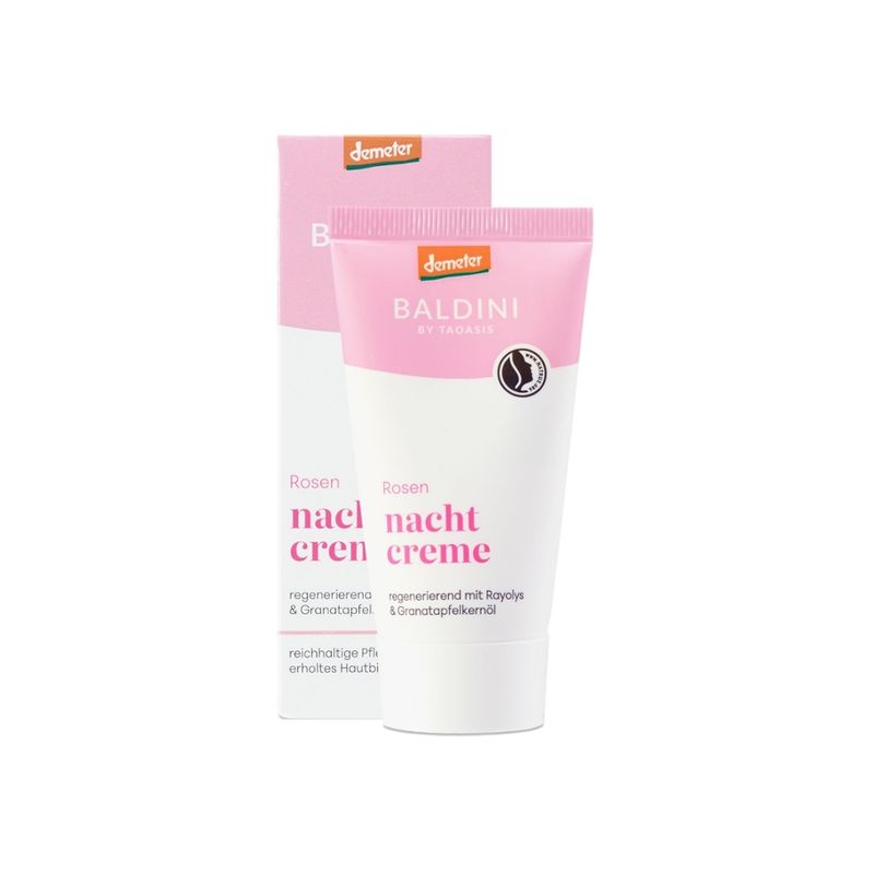 Baldini Baldini Rosen Nachtcreme demeter 50ml - Produktbild