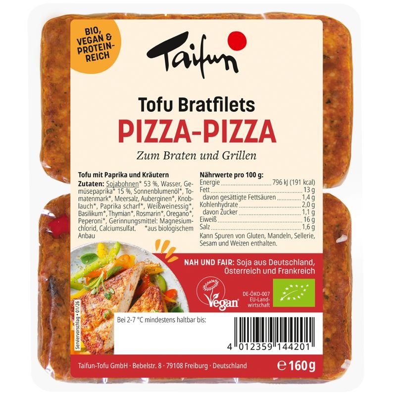 Taifun Tofu Bratfilets Pizza-Pizza - Produktbild