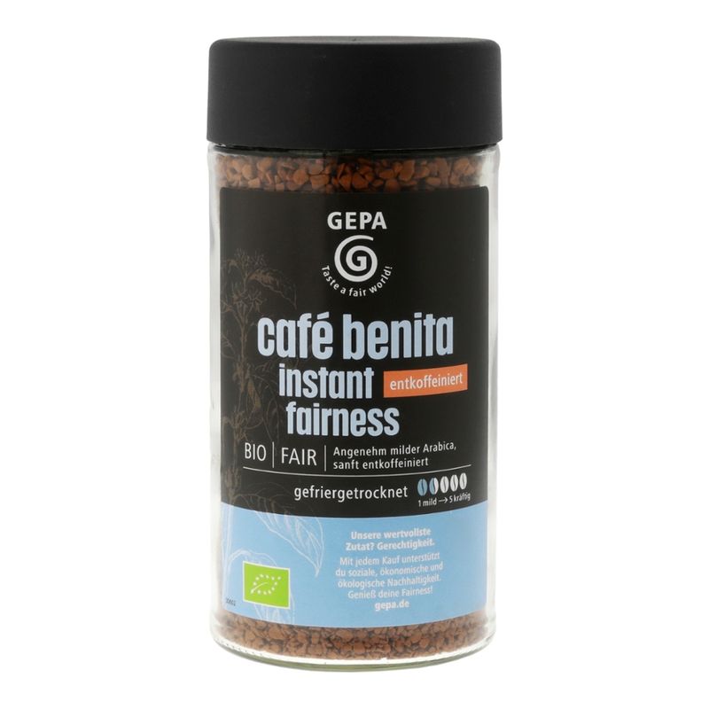 GEPA - The Fair Trade Company Bio café benita entkoffeiniert instant fairness - Produktbild