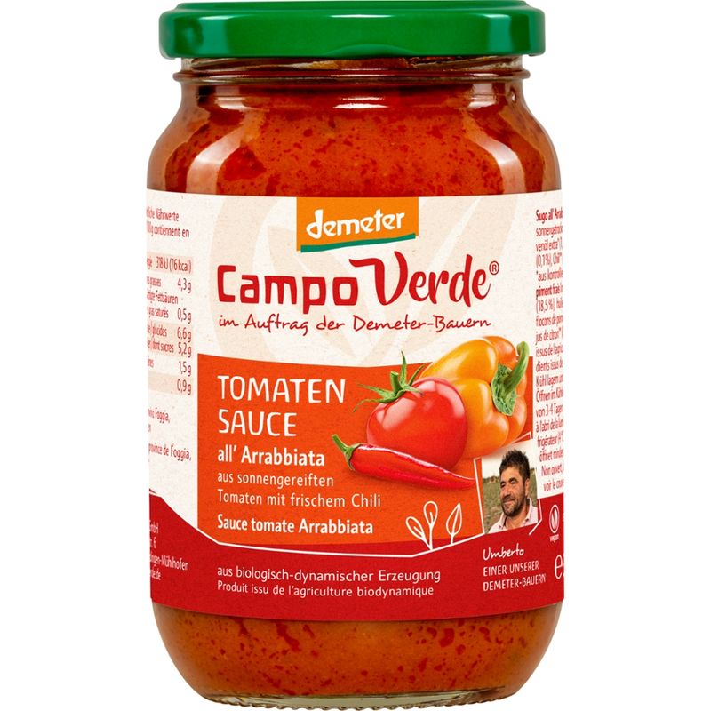 Campo Verde dem. Tomatensoße Arrabbiata  345g - Produktbild