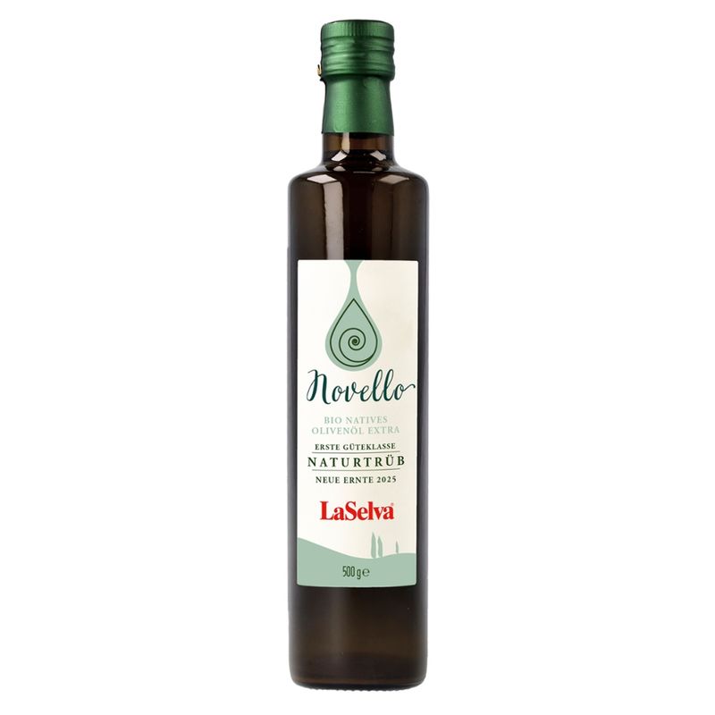 LaSelva NOVELLO Natives Olivenöl extra 100% aus Italien - Naturtrüb - Produktbild