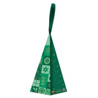 CHRISTMAS TREE BOX OF 5 HAZELNUT PRALINE ROCHERS MILK CHOCOLATE - Produktbild