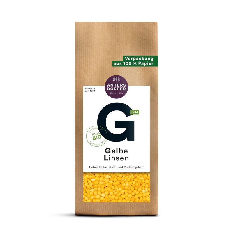 Antersdorfer - Die Bio-Mühle Bio Gelbe Linsen - Produktbild