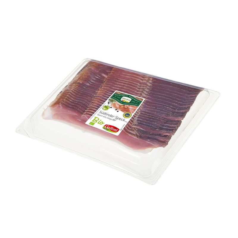 Galloni BIO BIO Südtiroler Speck GGA geschnitten 500 gramm - Produktbild