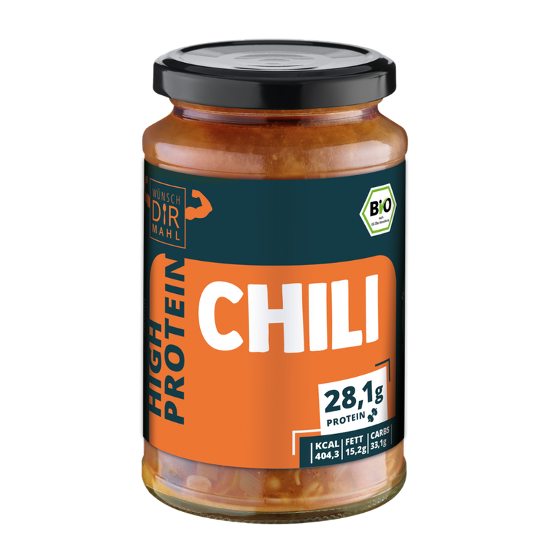 Wünsch Dir Mahl Proteinreiche Sattmacher Chili 380ml Bio & vegan - Produktbild
