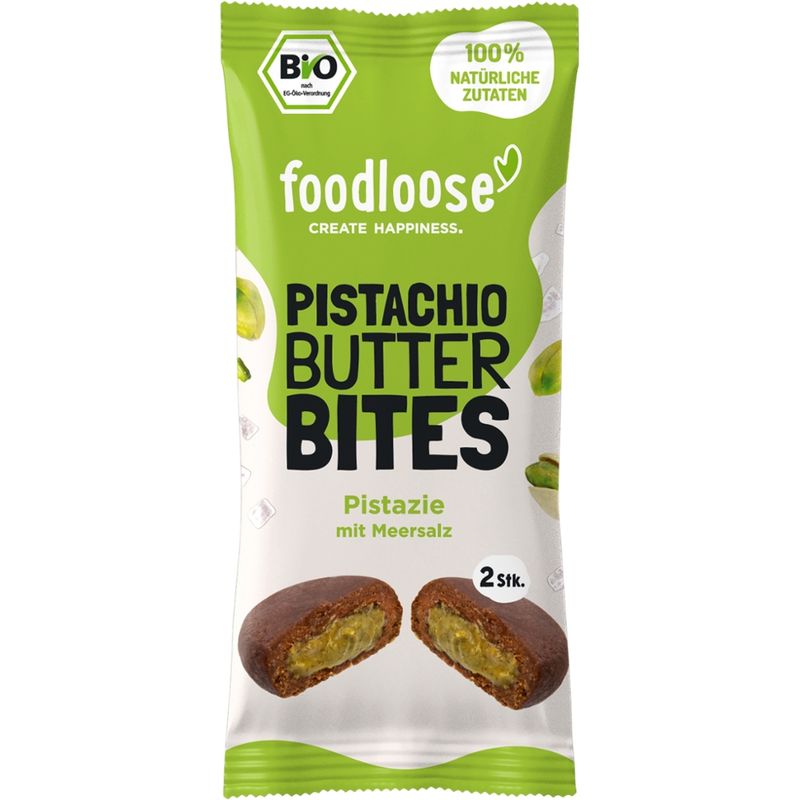 foodloose foodloose Bio-Pistachio Butter Bites Pistazie 2x20g - Produktbild