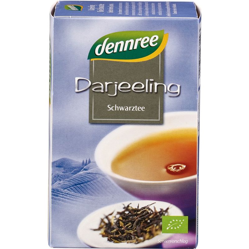 dennree Darjeeling Schwarztee, im Beutel - Produktbild