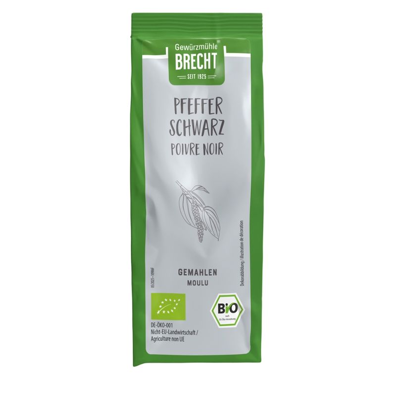 Gewürzmühle Brecht Pfeffer schwarz gemahlen - NFB - Produktbild