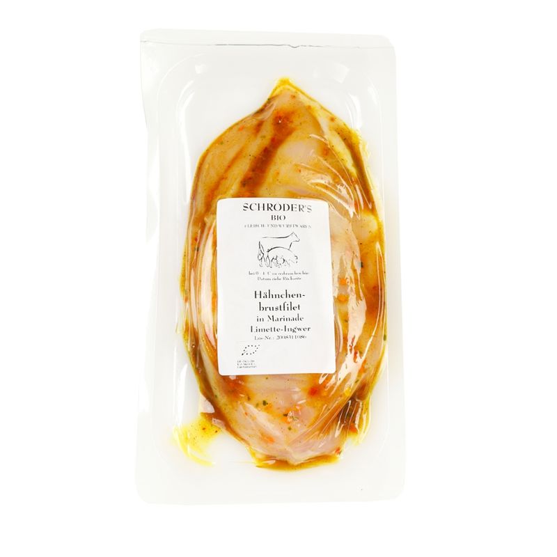 Schröder's Bio Fleisch- und Wurstwaren Hähnchenbrustfilet Limette-Ingwer - Produktbild