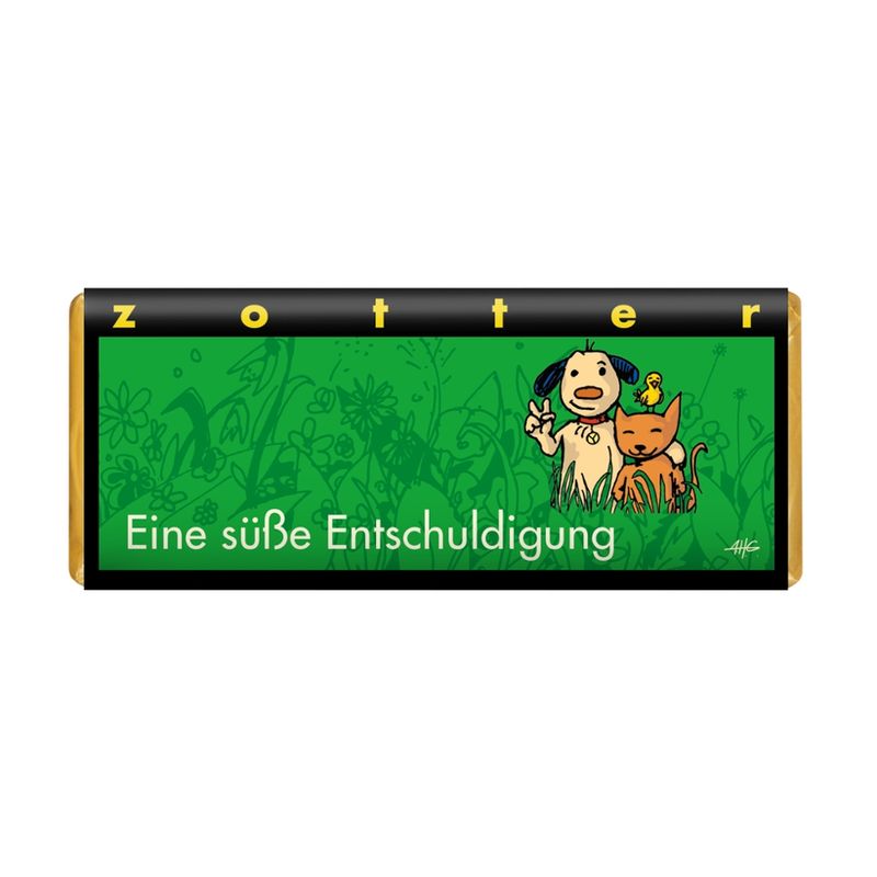 Zotter Schokolade Eine süße Entschuldigung" - Vanille + Crisps - Produktbild