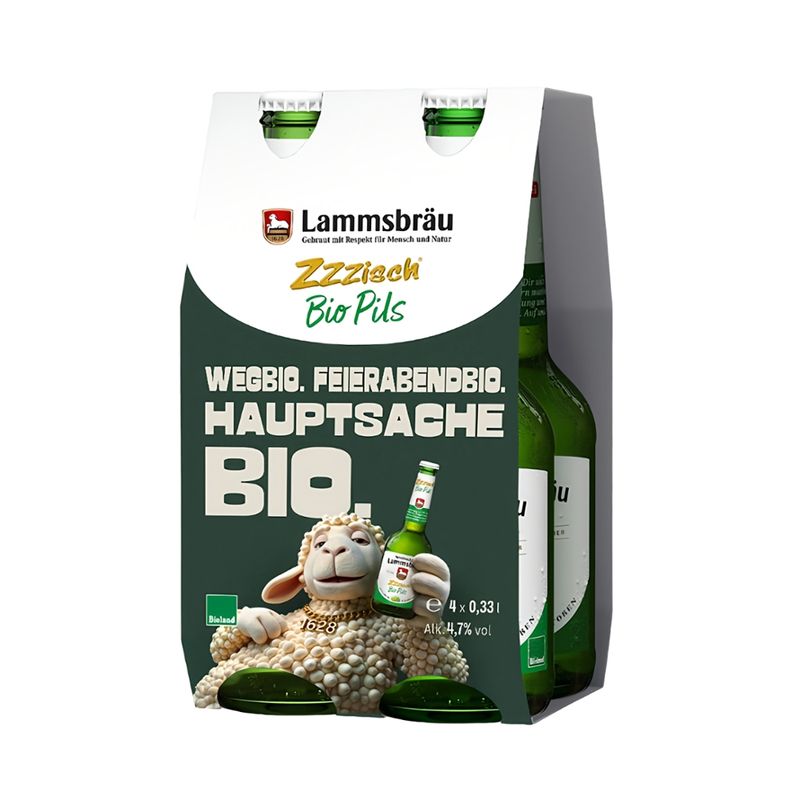 Neumarkter Lammsbräu Neumarkter Lammsbräu Bio Pils Zzzisch 4x0,33l - Produktbild