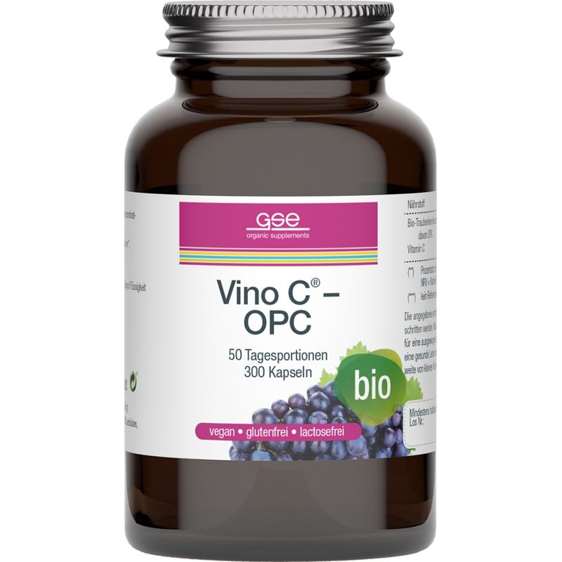 GSE  Vino C® - OPC (Bio), 300 Kapseln à 600 mg - Produktbild