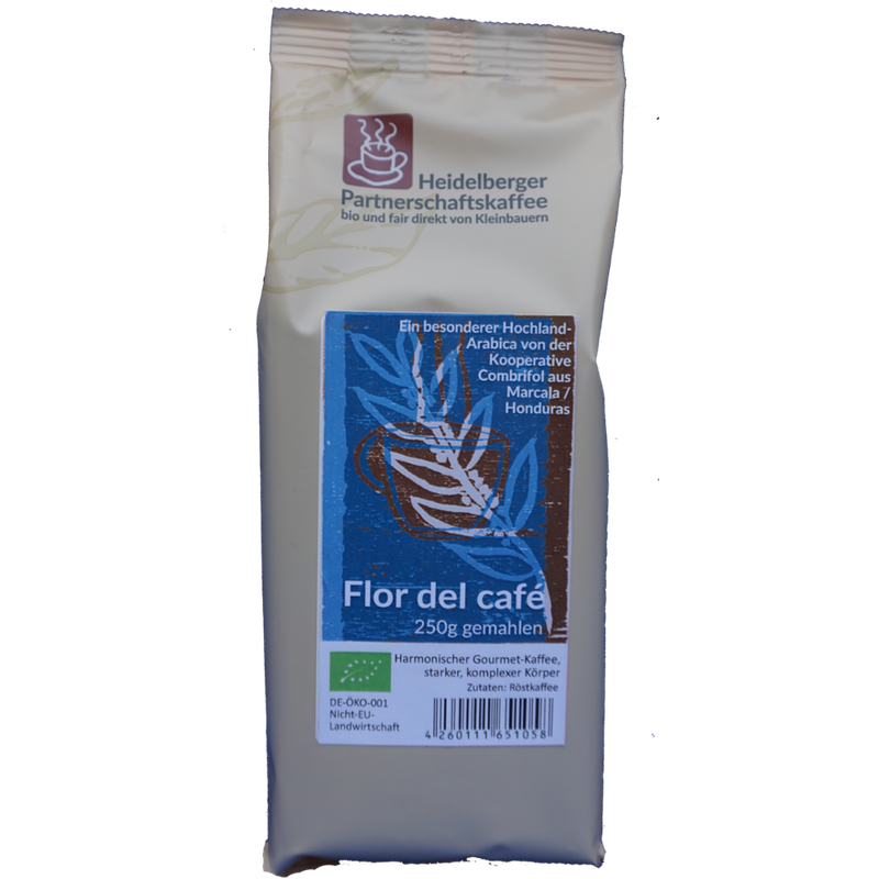 Heidelberger Partnerschaftskaffee Flor del café 250g gemahlen - Heidelberger Partnerschaftskaffee - Produktbild
