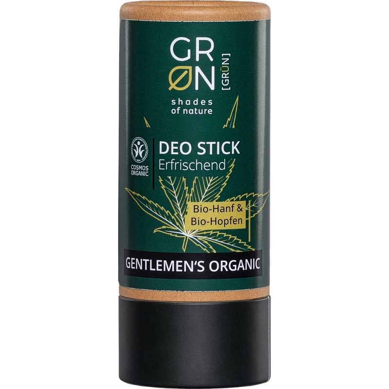 GRN GRN [GRÜN] Deo Stick Erfrischend Bio-Hanf & Bio- Hopfen - Gentlemen's Organic - Produktbild