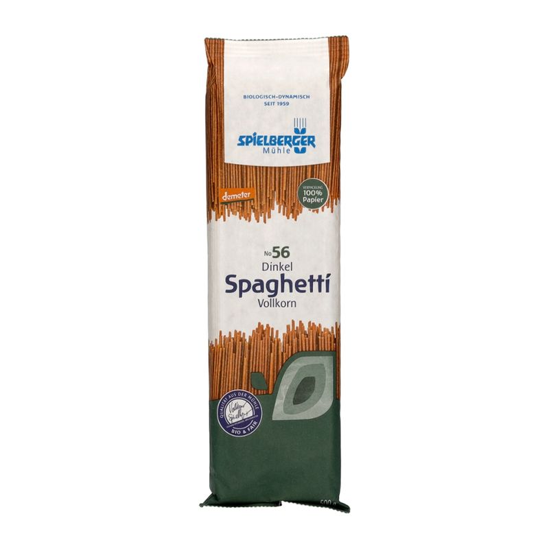 Spielberger Mühle Dinkel Spaghetti, vollkorn, demeter - Produktbild