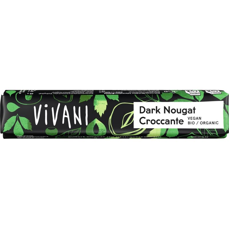 Vivani Dark Nougat Croccante Riegel - Produktbild