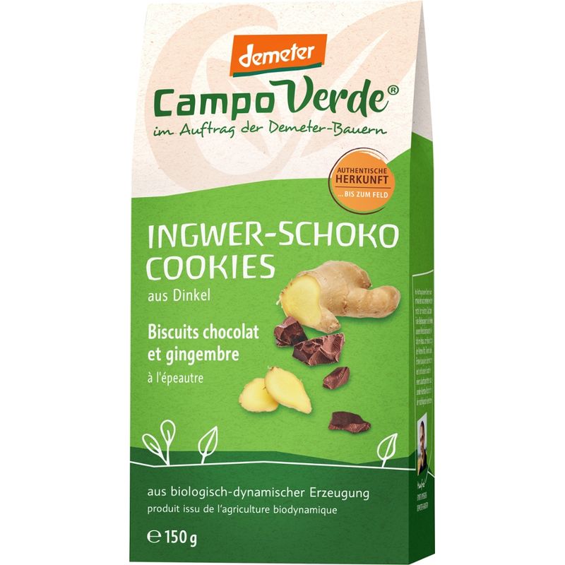 Campo Verde CV demeter Ingwer-Schoko Cookies 150g - Produktbild