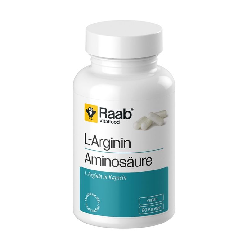 Raab Vitalfood L-Arginin 90 Kapseln à 550 mg - Produktbild