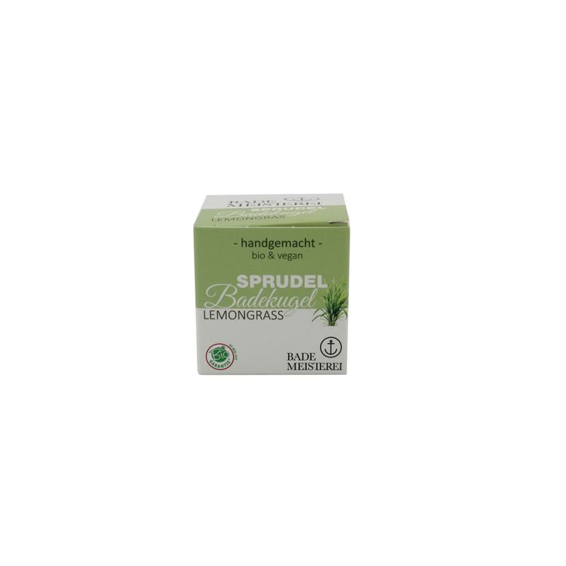 Bademeisterei Bademeisterei Bio & Vegane Sprudelbadekugel "Lemongras" 50g AT-BIO-301 - Produktbild