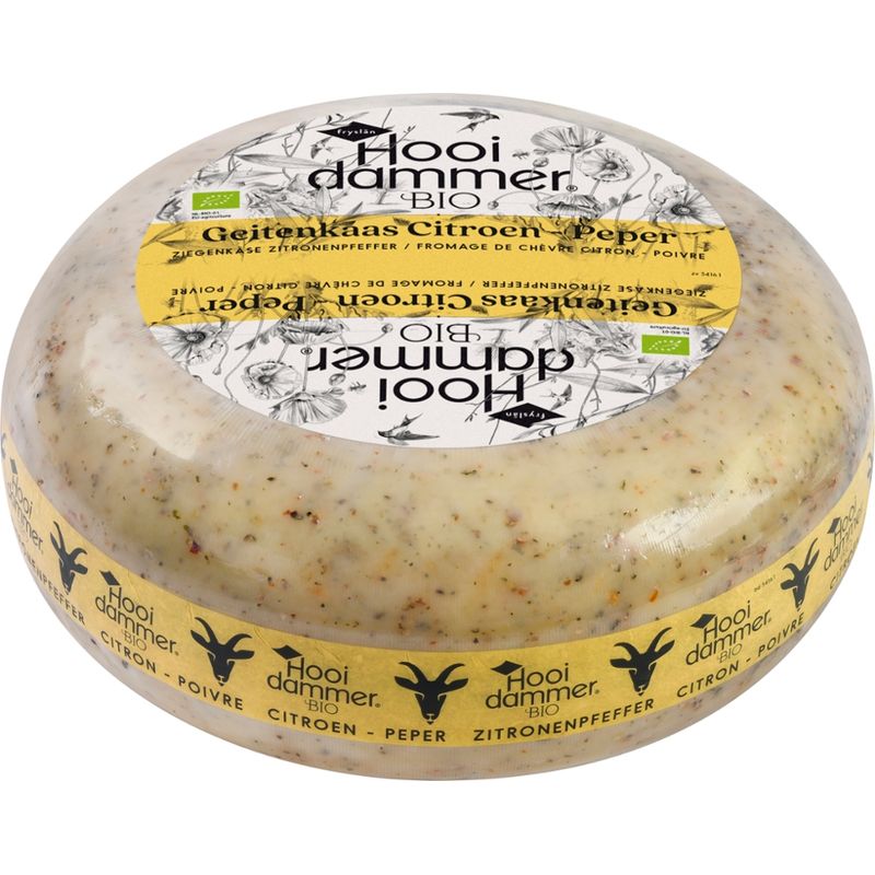 Hooidammer Hooidammer Bio Ziegenschnittkäse Zitronenpfeffer nach niederländischer Herstellungsart 4/5kg mindestens 50% Fett i. Tr. - Produktbild