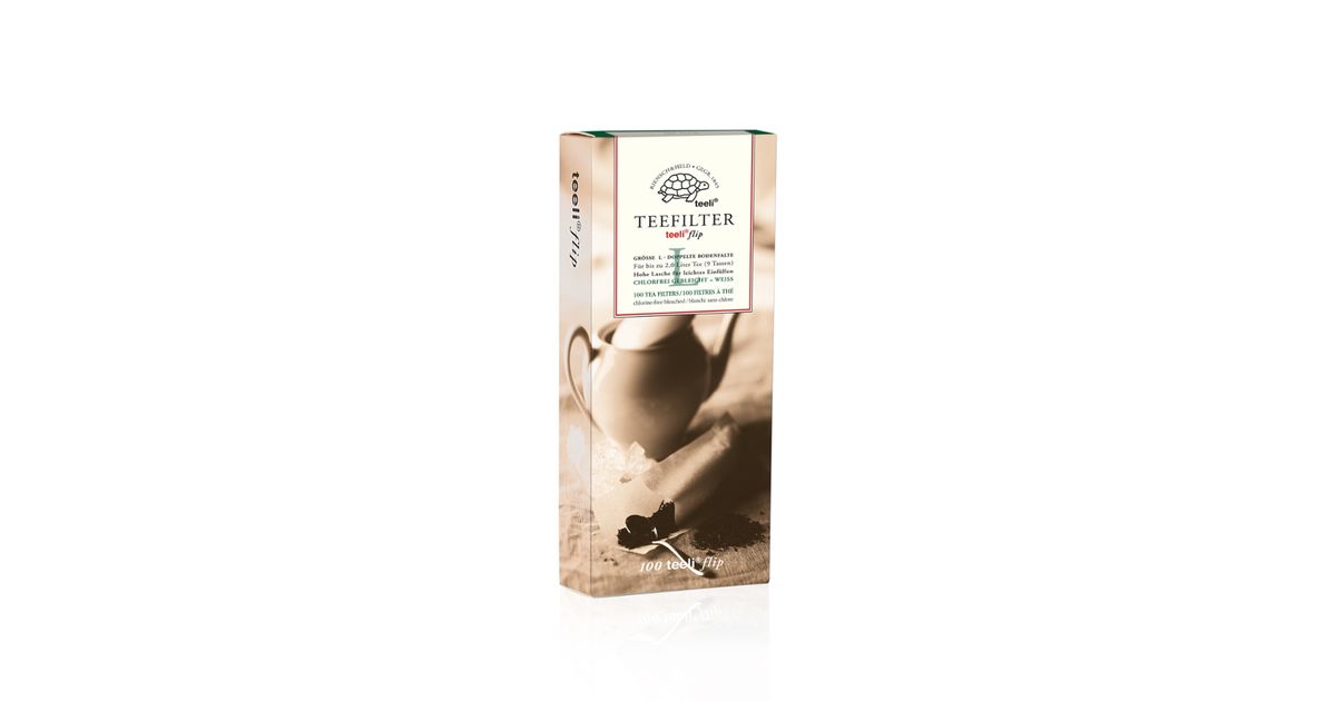 teeli flip L Papierteefilter, biologisch abbaubar, Made in Germany. Mit ...
