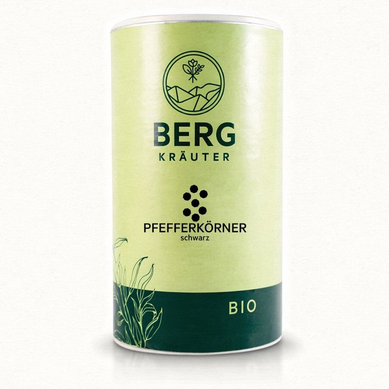Bergkräuter Bergkräuter BIO Pfefferkörner schwarz 550g - Produktbild