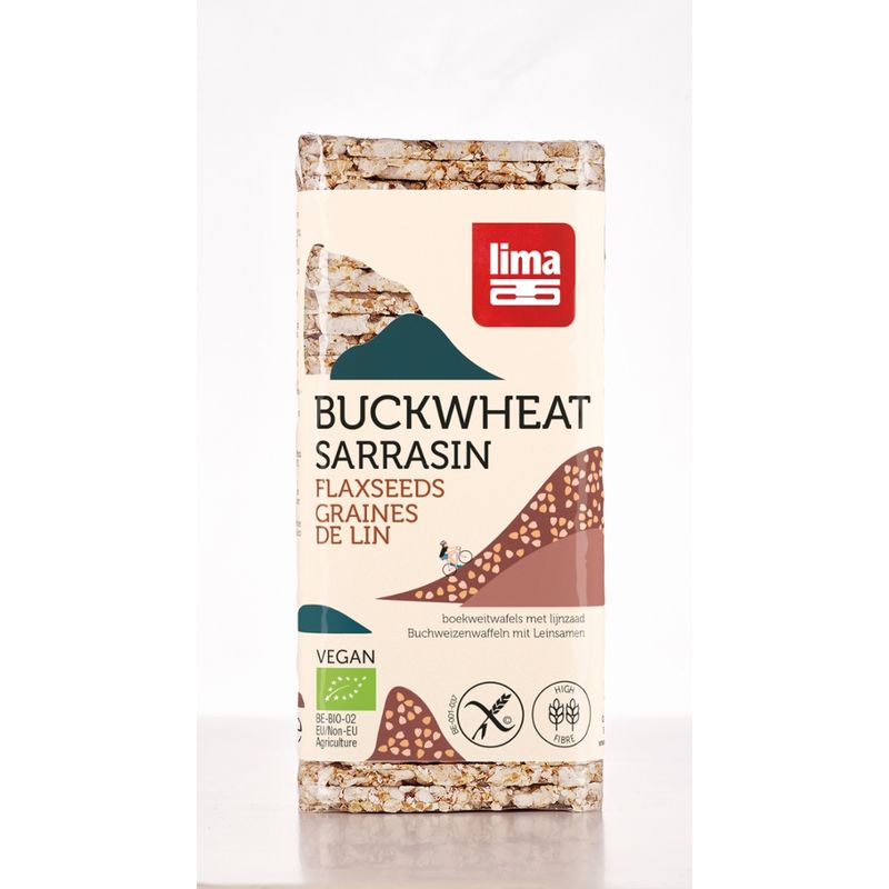 Lima Buchweizenwaffeln mit Leinsamen - Produktbild