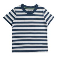 Jungen-T-Shirt, 2er Pack, green/blue denim stripes - Produktbild